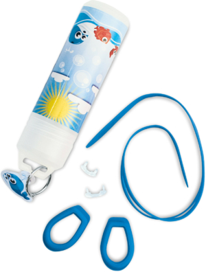 Zwembril kind blauw op sterkte