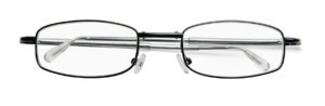 Leesbril opvouwbaar zwart/zilver +3.00
